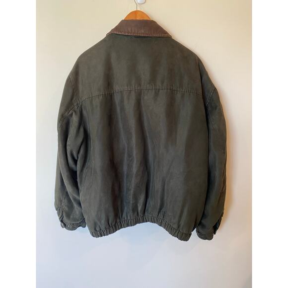 Weather Report by Weatherproof Men's Bomber Jacket XL Green Full Zip - Picture 3 of 12